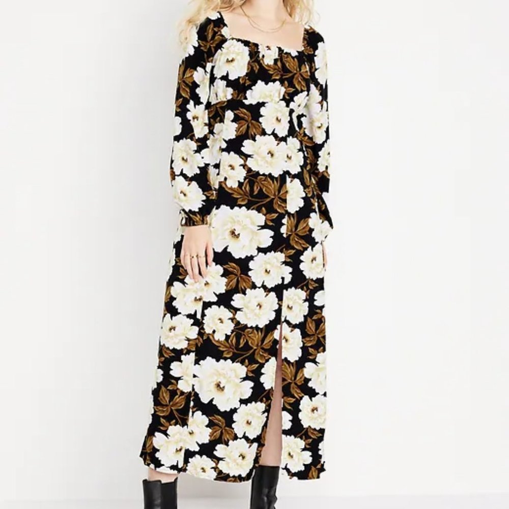 Old Navy Waist-Defined Square-Neck Maxi Dress/ NWT/ Small